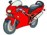レッドカラーバイク
